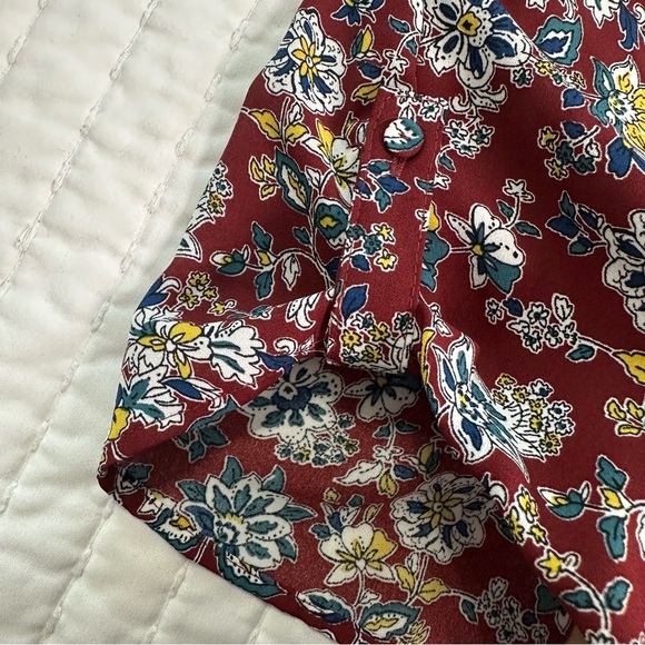 DR2 Floral Dress Doble V-Neck Tie Waist Cap Sleeve With Pockets and Side Zipper - Picture 7 of 16